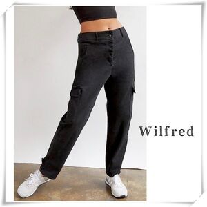 WILFRED Free Modern High Rise Cargo Pant In Black Size 4